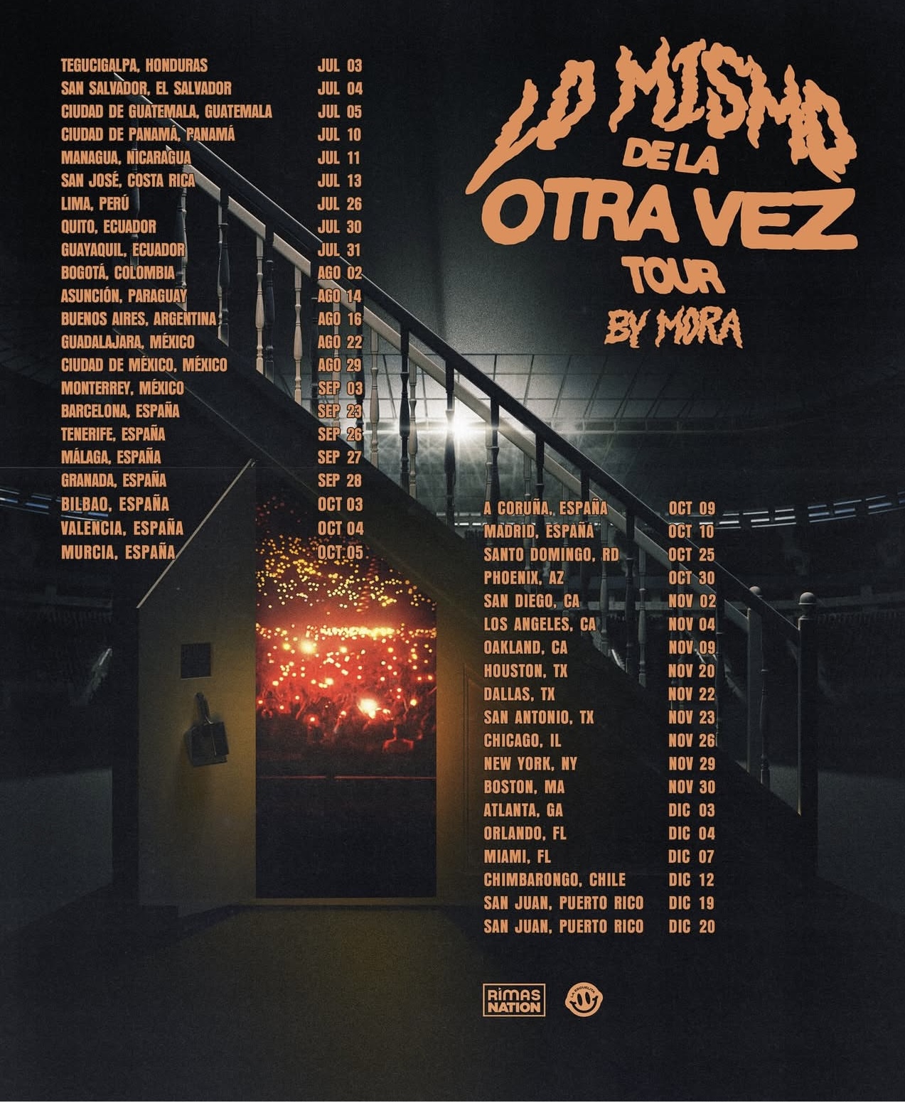Mora Lo Mismo de la Otra Vez Tour Poster 
